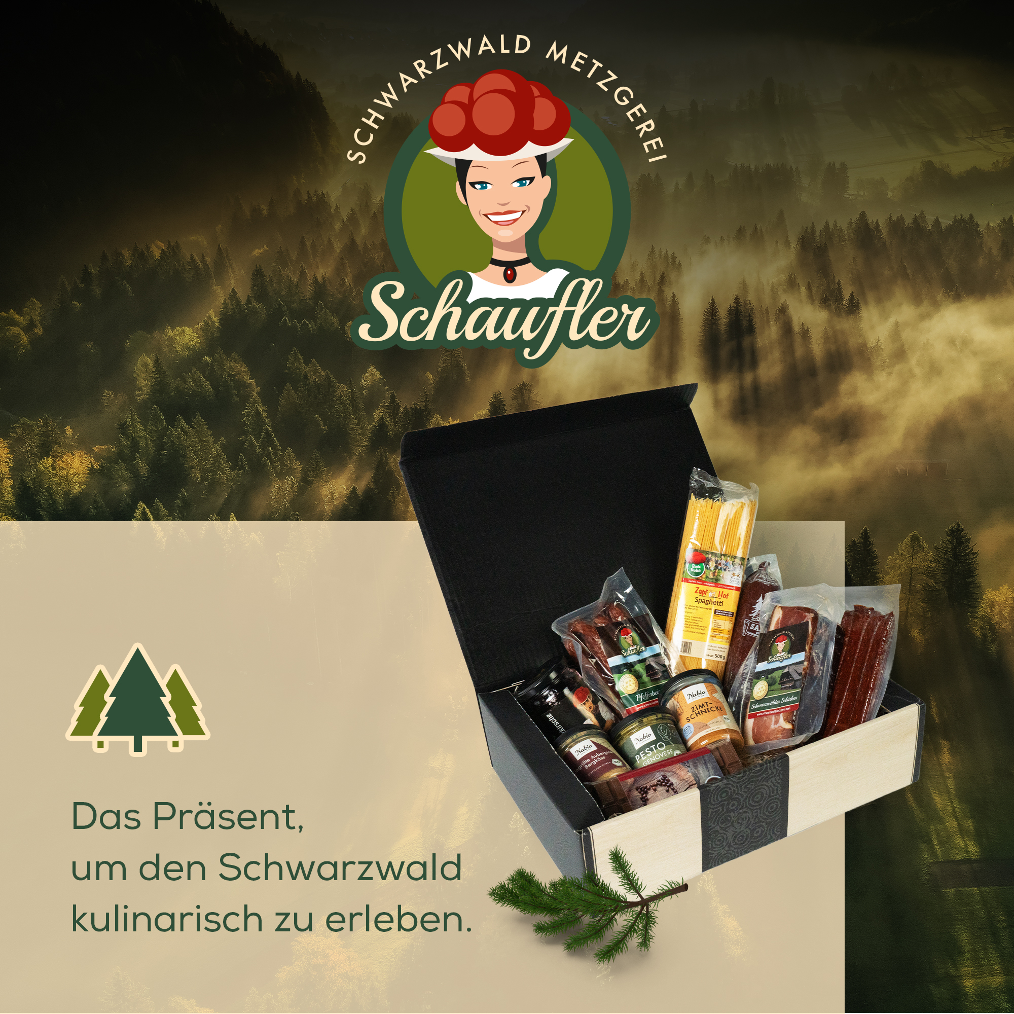 Zum Jubiläum –Exklusives B2B Präsent mit Wurst, Pasta, Brotaufstrichen & Schokolade 
